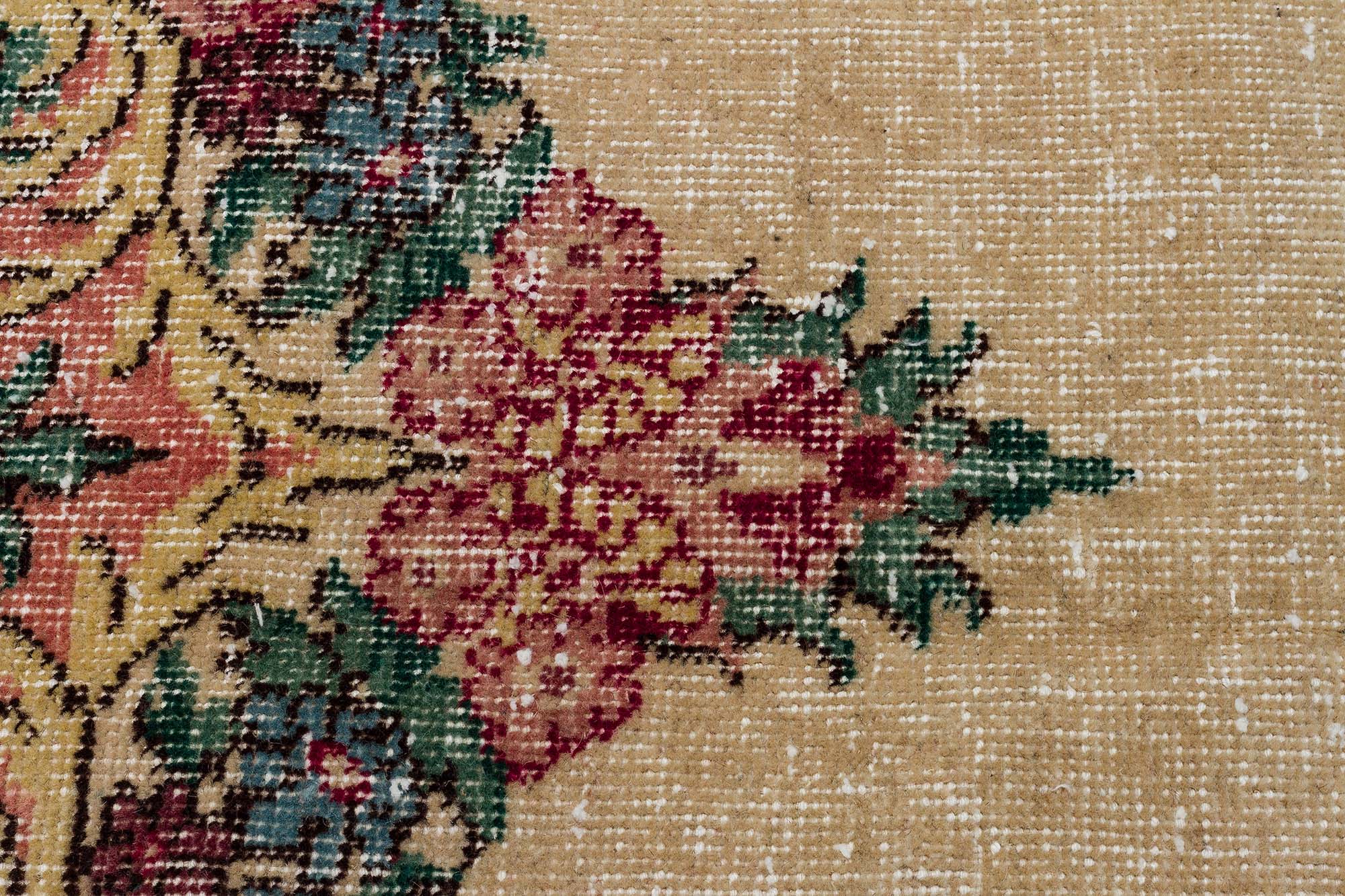 Eskitme El Dokuma Vintage Halı 148x260 cm 10427 - Görsel 5