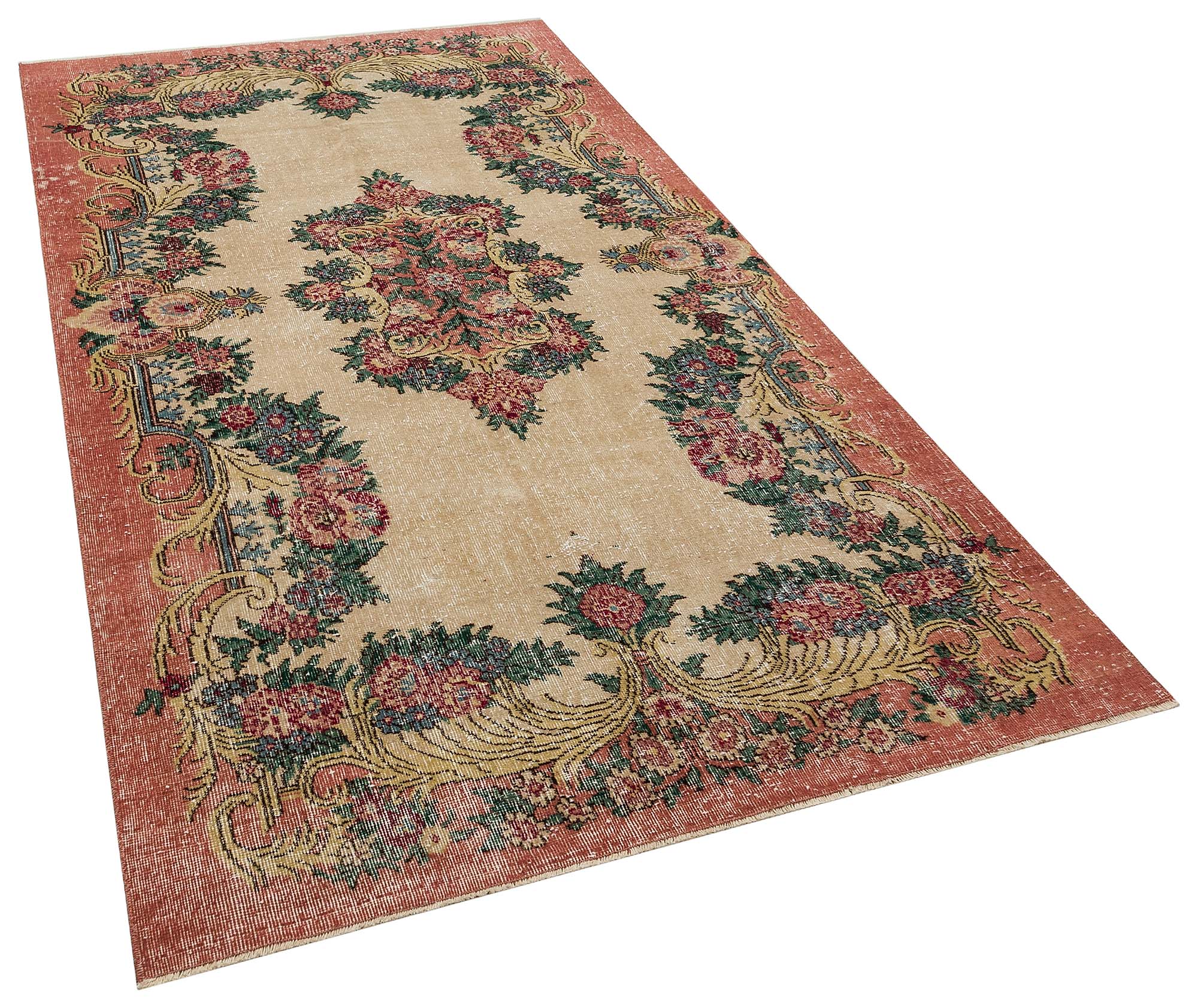 Eskitme El Dokuma Vintage Halı 148x260 cm 10427