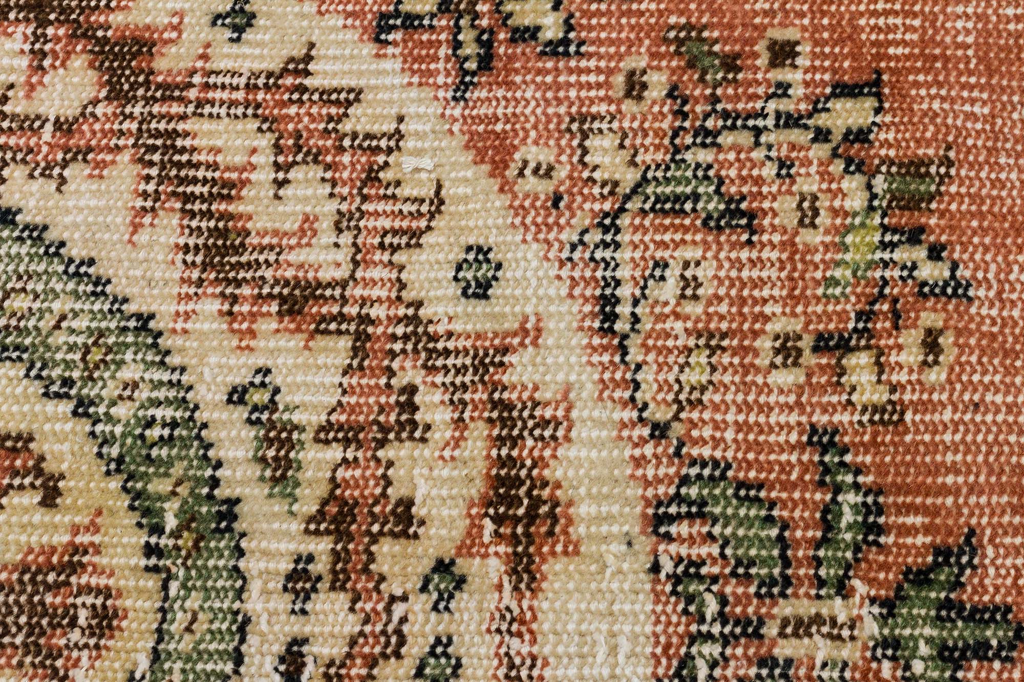 Vintage Eskitme El Dokuması Halı 150x253 cm 10428 - Görsel 5