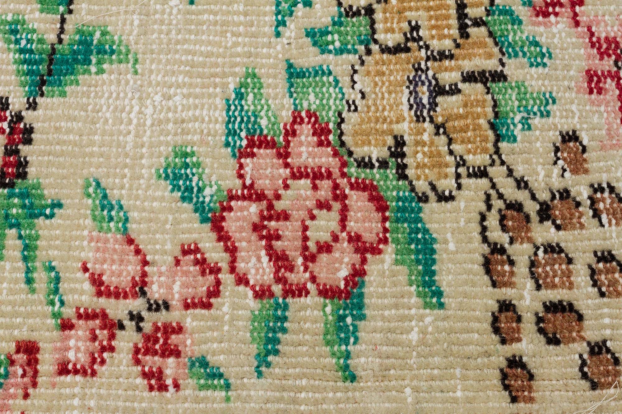 Vintage Halı Eskitme El Dokuması 151x277 cm 10432 - Görsel 5