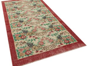 Vintage Halı Eskitme El Dokuması 151x277 cm 10432