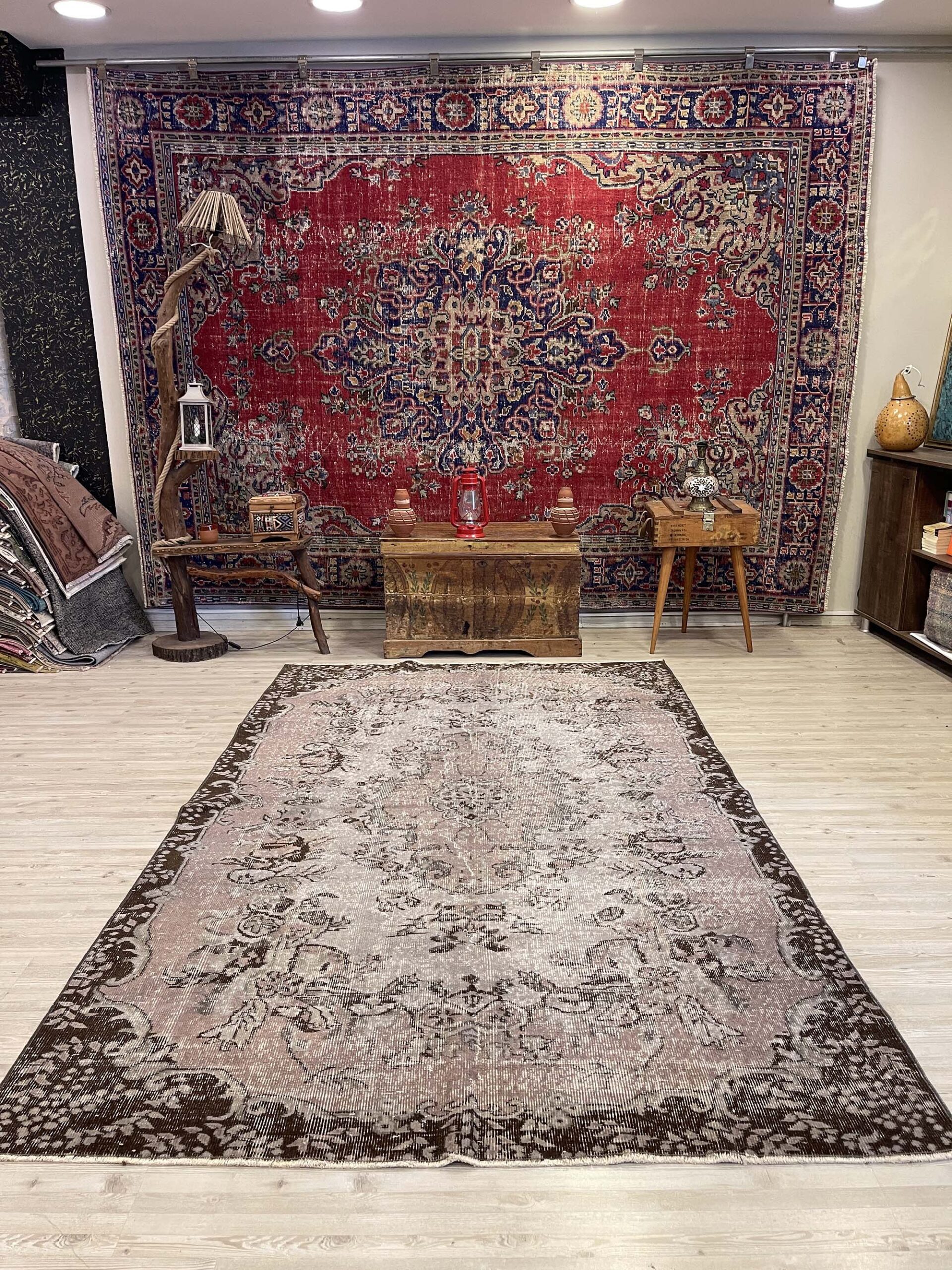 Vintage Halı El Dokuma Eskitme 172x275 cm 10437 - Görsel 5