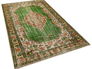 El Dokuma Vintage Eskitme Halı 159x255 cm 10438