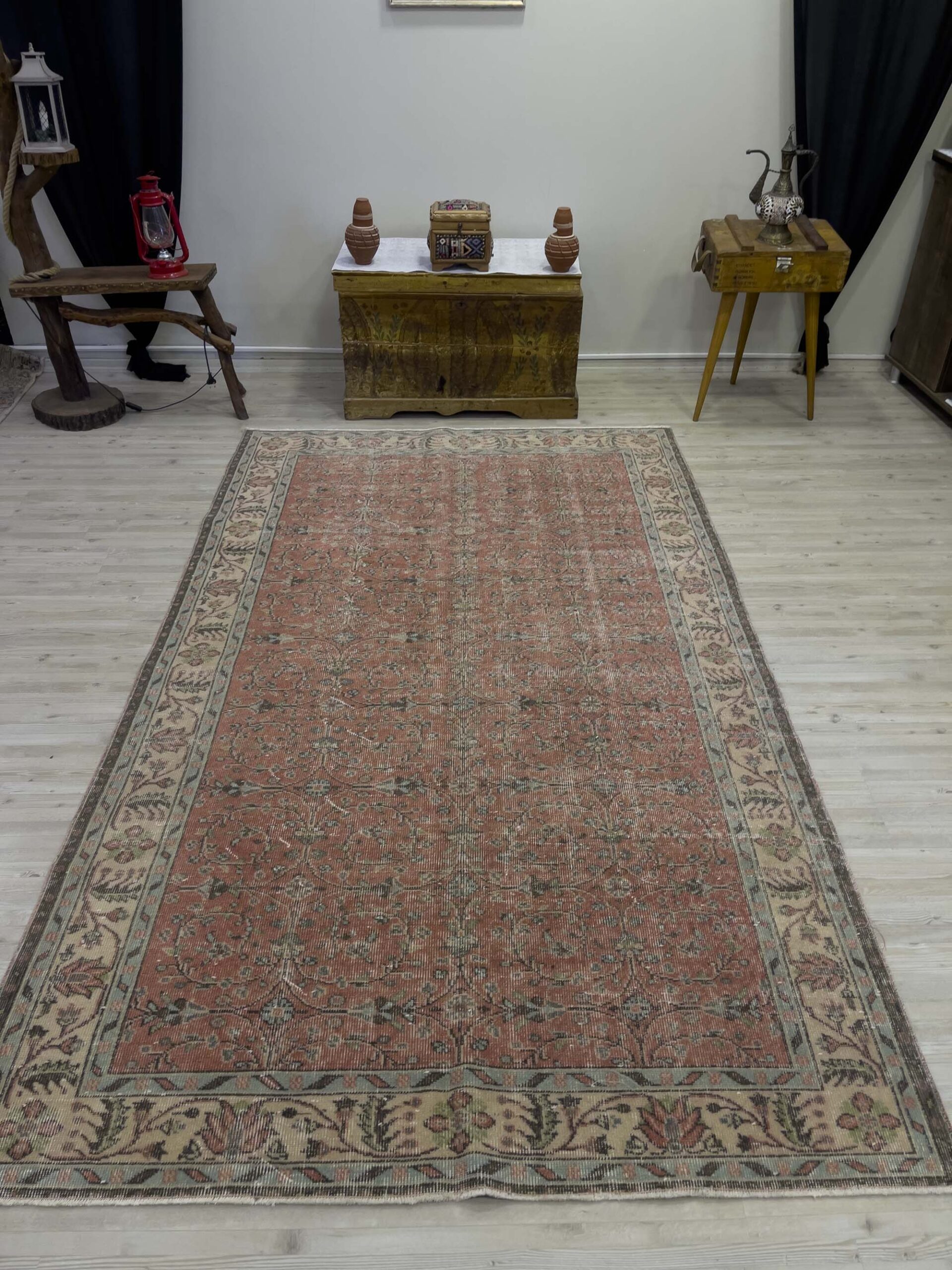 Eskitme El Dokuma Vintage Halı 164x270 cm 10453