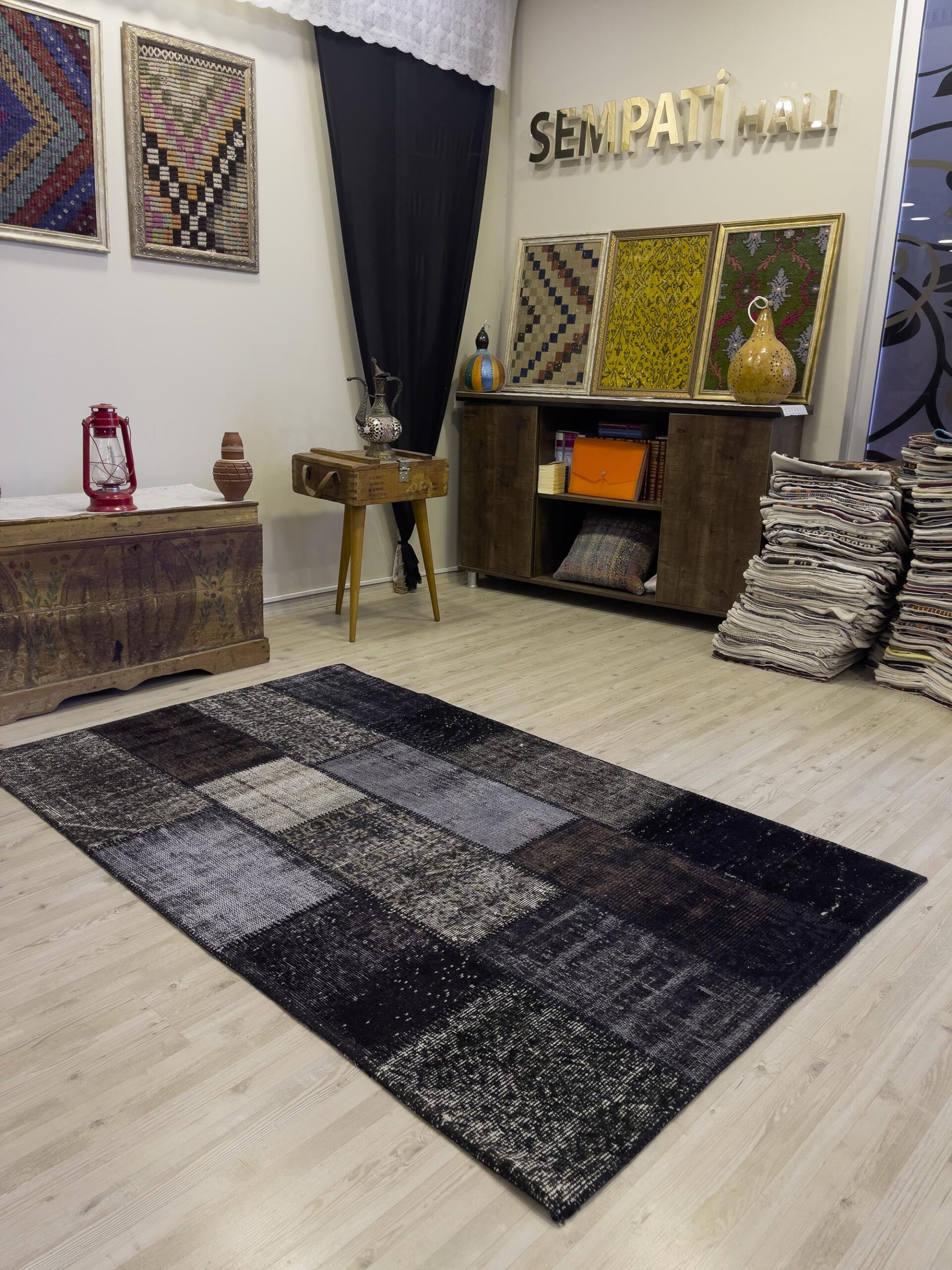 Eşsiz Güzelliğe Sahip Olan Özel Patchwork Halı 117x190 cm 4000