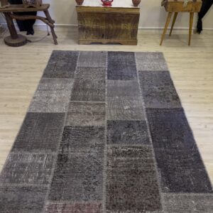 Eşsiz Güzelliğe Sahip Olan Özel Patchwork Halı  162x241 cm 4010