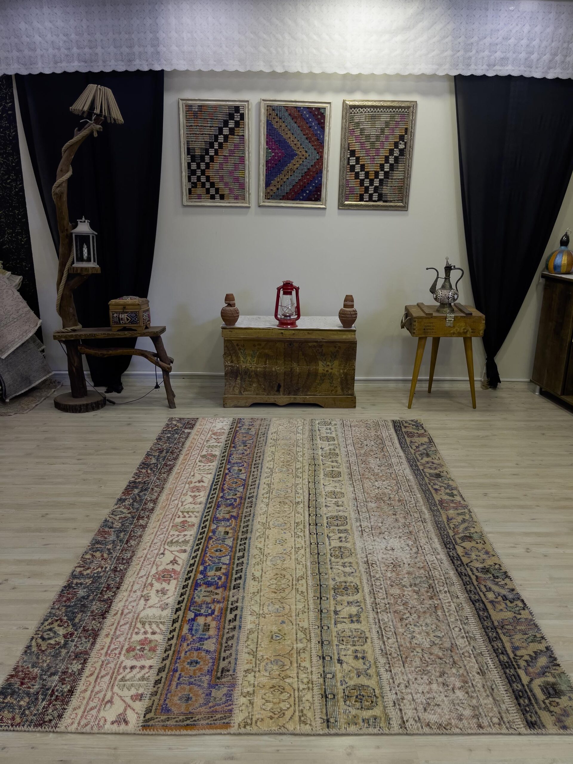 Modern Eşsiz Özel Patchwork Halı 162x232 cm 4013