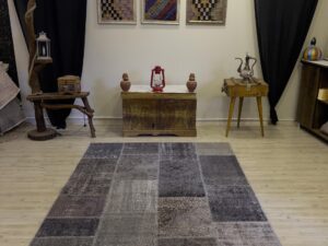 Patchwork Desenli El Yapımı Halı 160x244 cm 4014