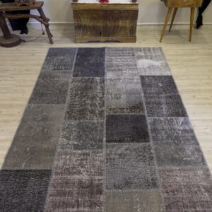 Eşsiz Klasik Gereçk Özel Patchwork Halı 161x240 cm 4020