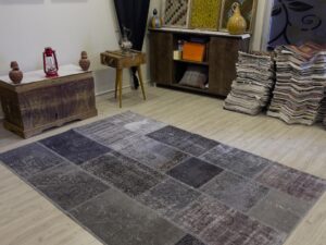 Eşsiz Güzelliğe Sahip Olan Özel Patchwork Halı  162x235 cm 4022