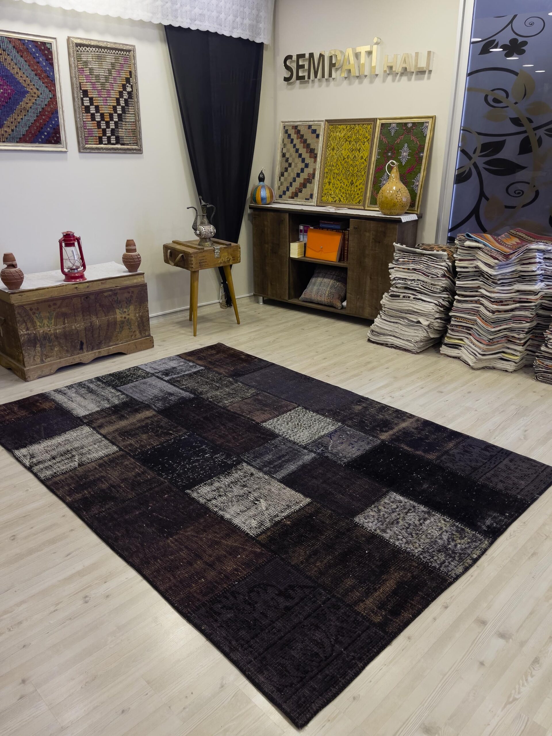 Eşsiz Güzelliğe Sahip Olan Özel Patchwork Halı 168x244 cm 4024 - Görsel 3