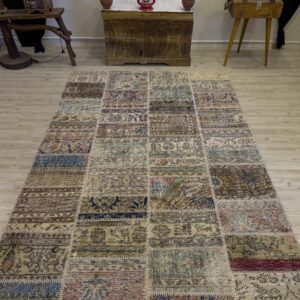 Modern Eşsiz Özel Patchwork Halı 162x243 cm 4025