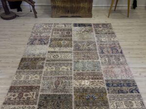 Patchwork Desenli El Yapımı Halı 161x233 cm 4026