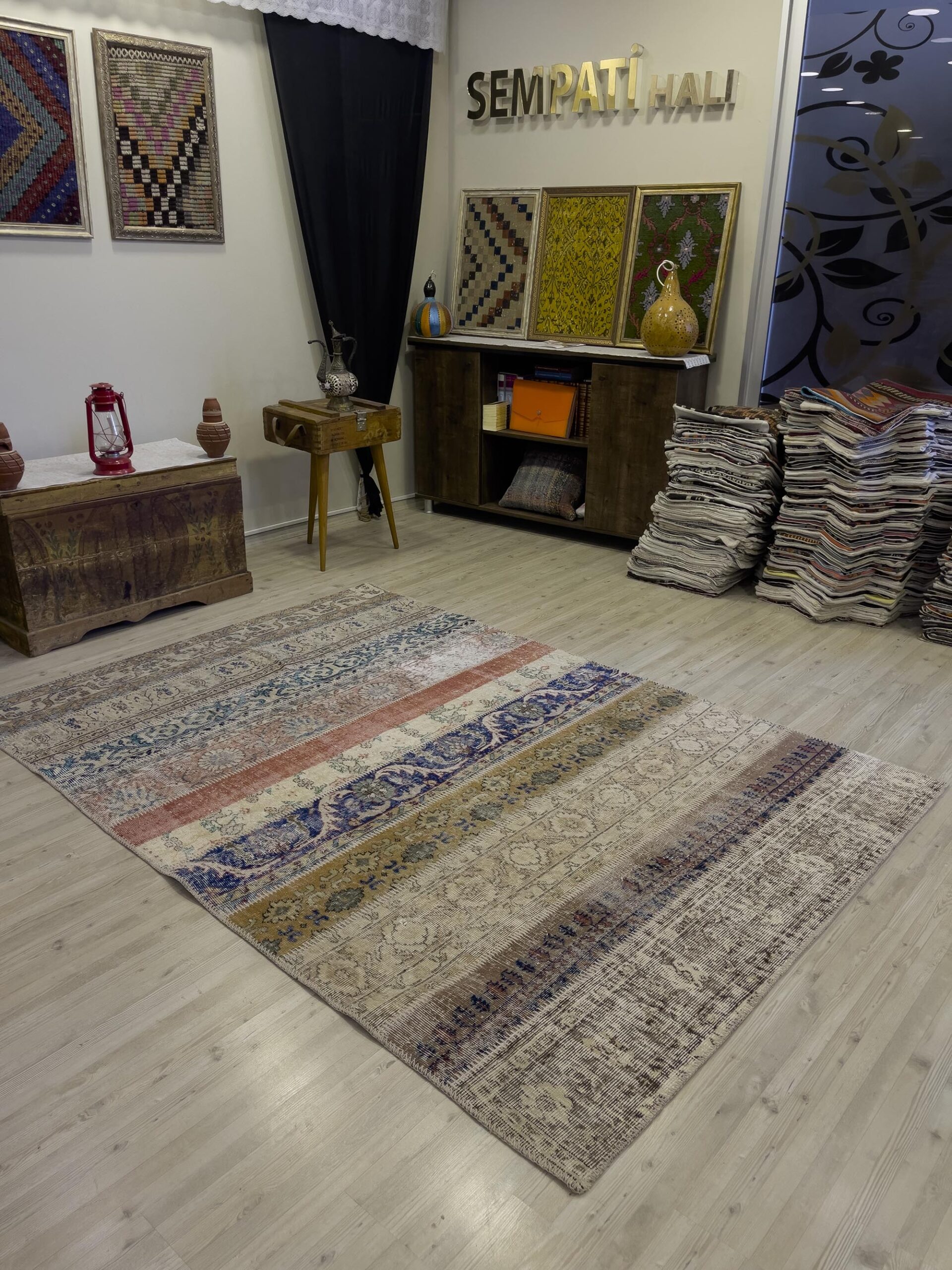 Eşsiz El Dokuma Patchwork Halı 161x232 cm 4027 - Görsel 6