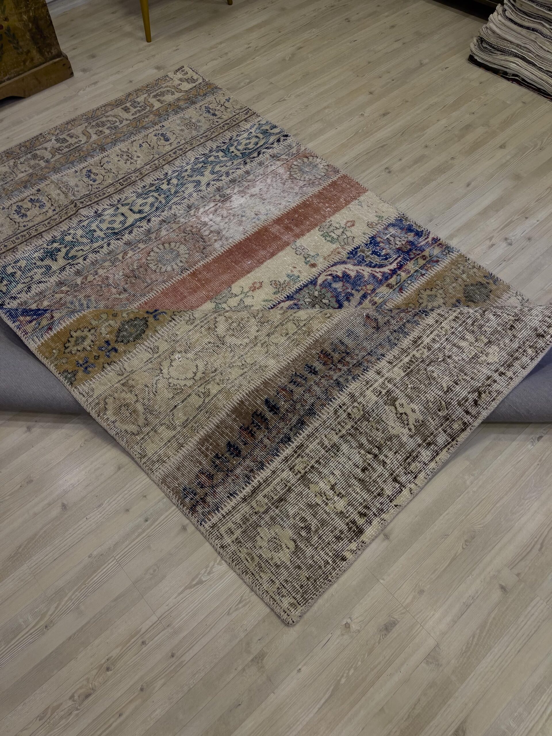 Eşsiz El Dokuma Patchwork Halı 161x232 cm 4027 - Görsel 3