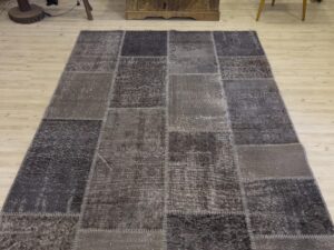 El Yapımı Patchwork Elegan Tasarım Halı 162x249 cm 4031