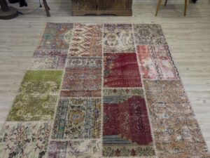 Modern Eşsiz Özel Patchwork Halı 163x233 cm 4037
