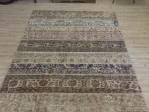 El Yapımı Patchwork Elegan Tasarım Halı 160x231 cm 4052