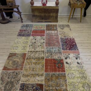 Modern Eşsiz Özel Patchwork Halı 161x233 cm 4059