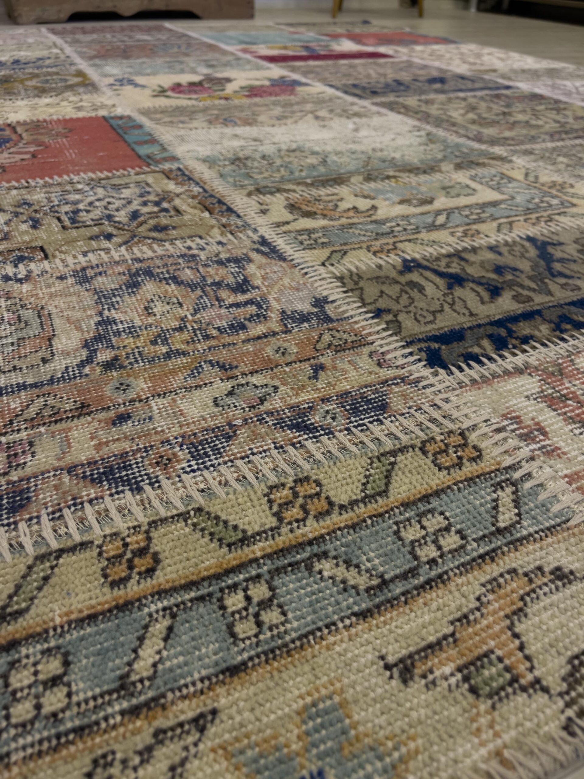 Eşsiz El Dokuma Patchwork Halı 161x235 cm 4063 - Görsel 2