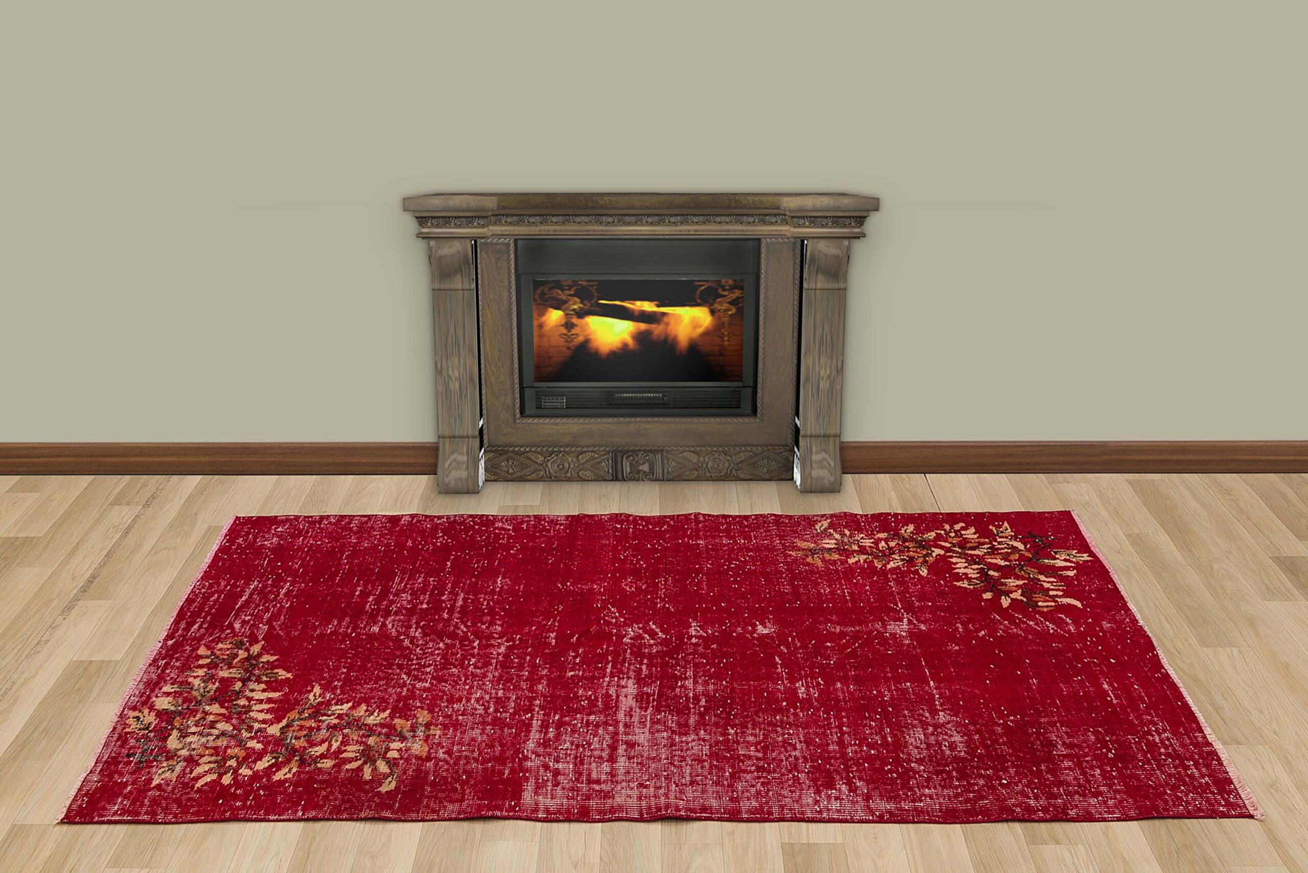 Eskitme Vintage El Dokuması Halı 160x205 cm 7373