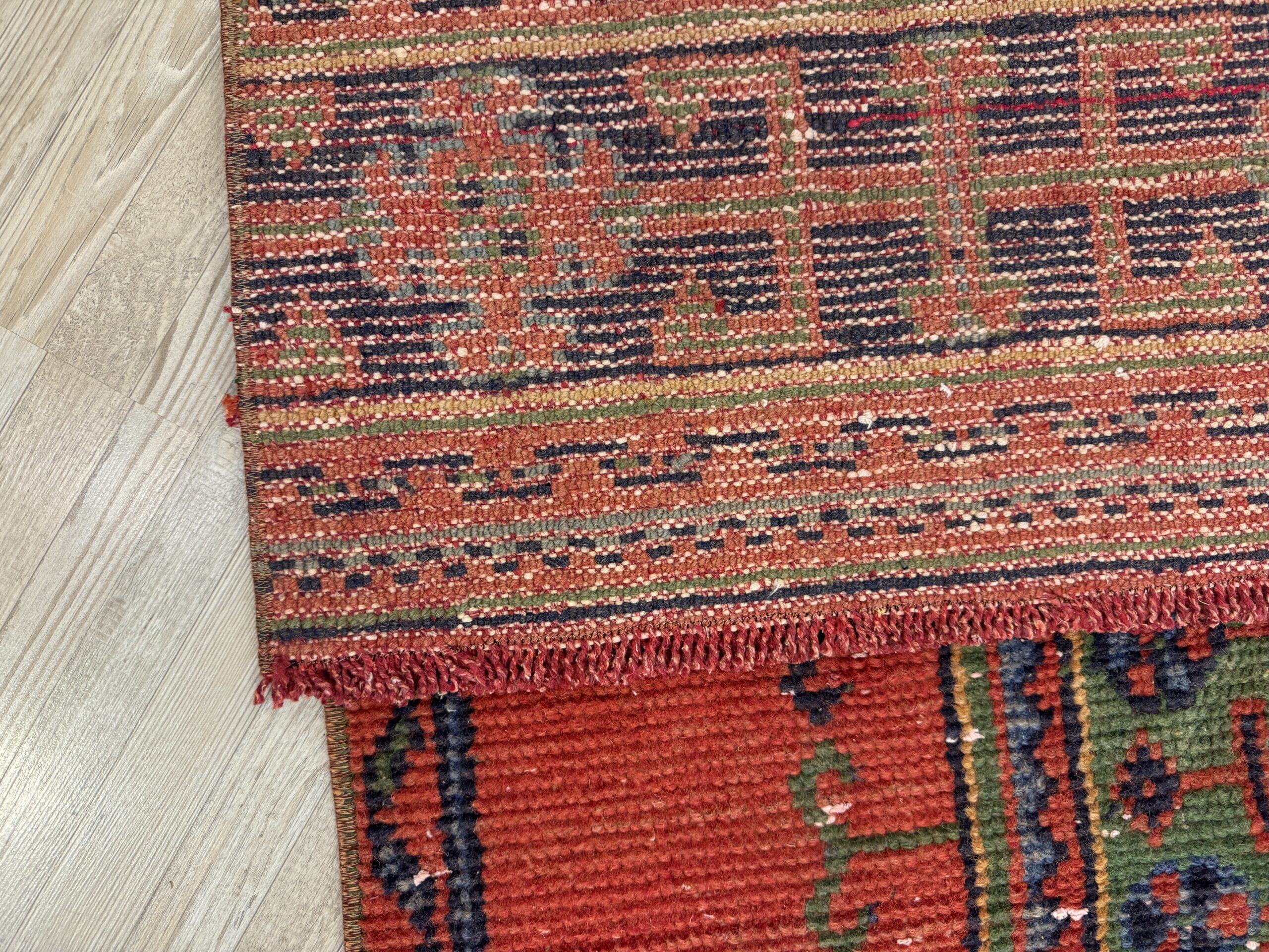 Eskitme El Dokuma Vintage Yolluk Halı 97x336 cm 10463 - Görsel 5