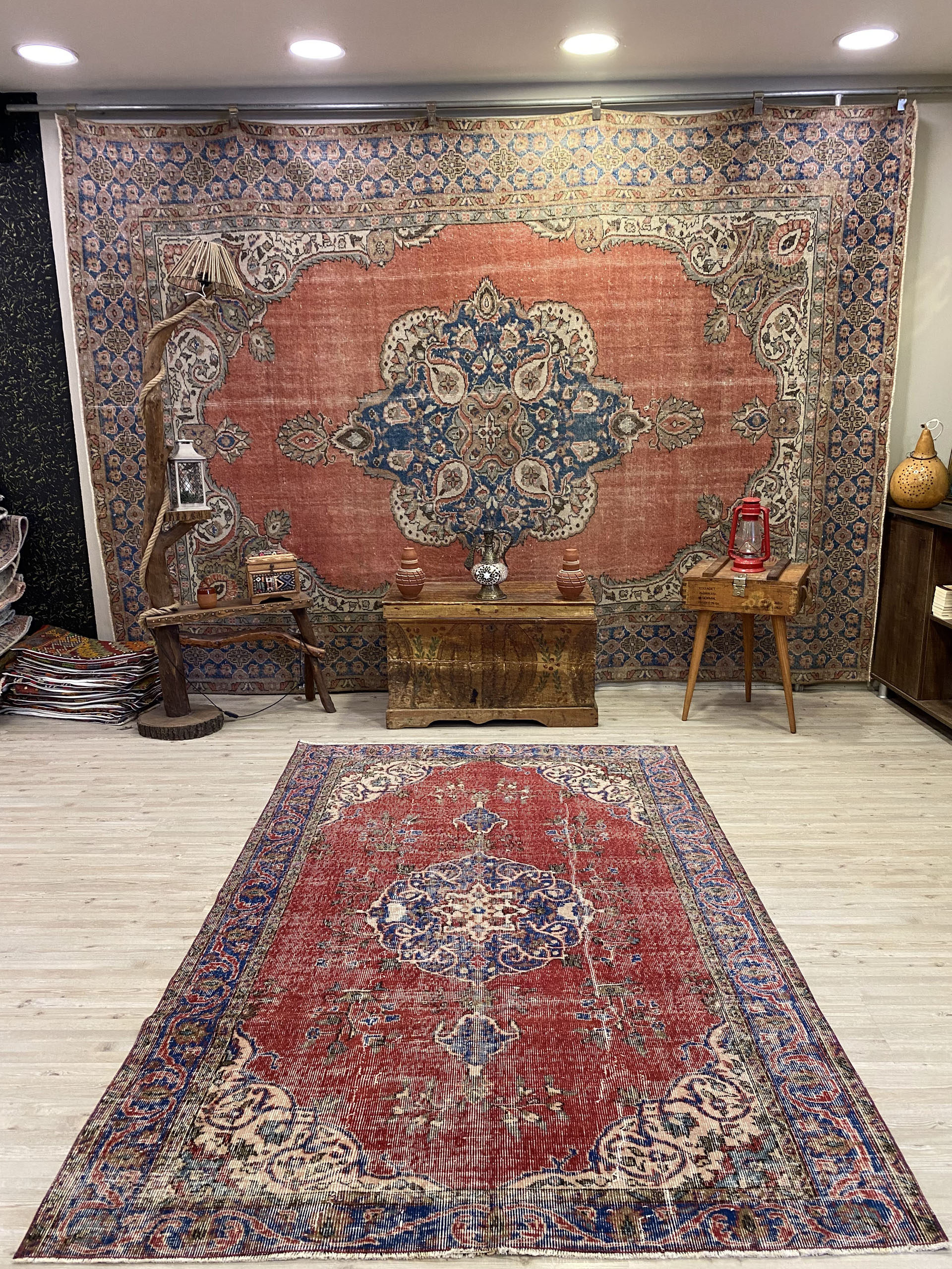 El Yapımı Eskitme Halı 155x238 cm 10319 - Görsel 2