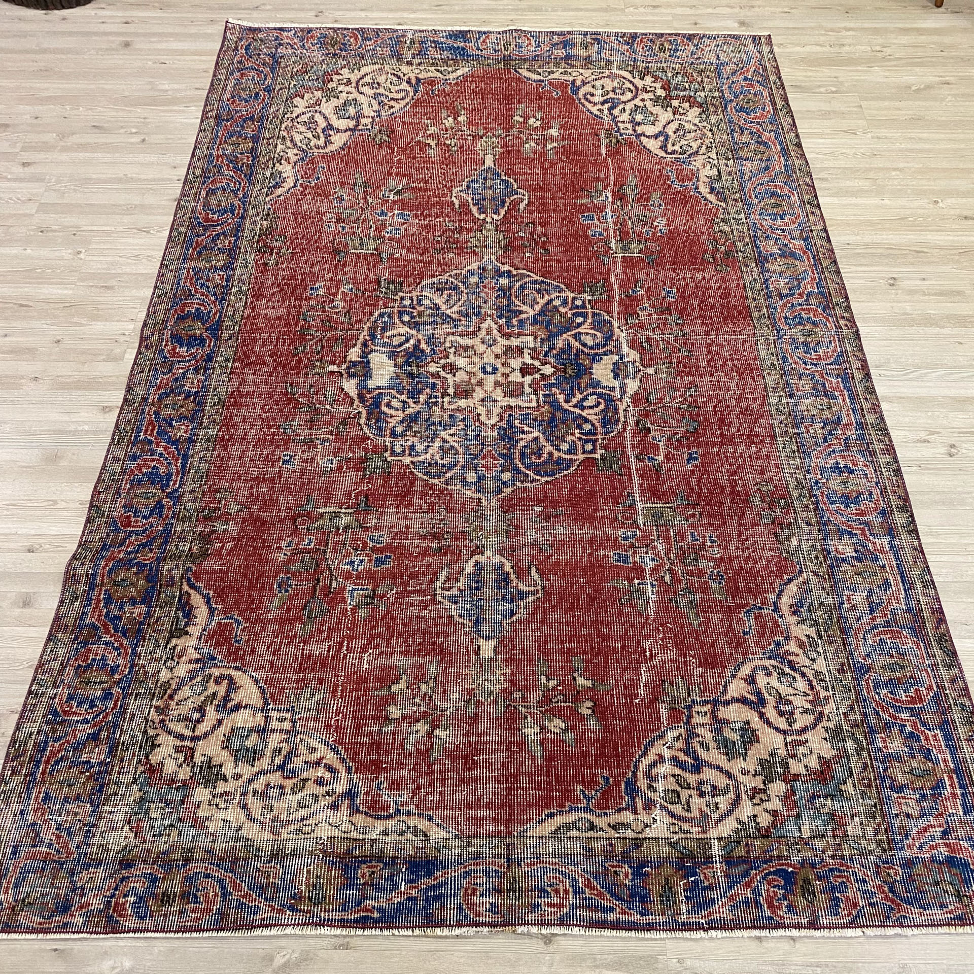 El Yapımı Eskitme Halı 155x238 cm 10319 - Görsel 4