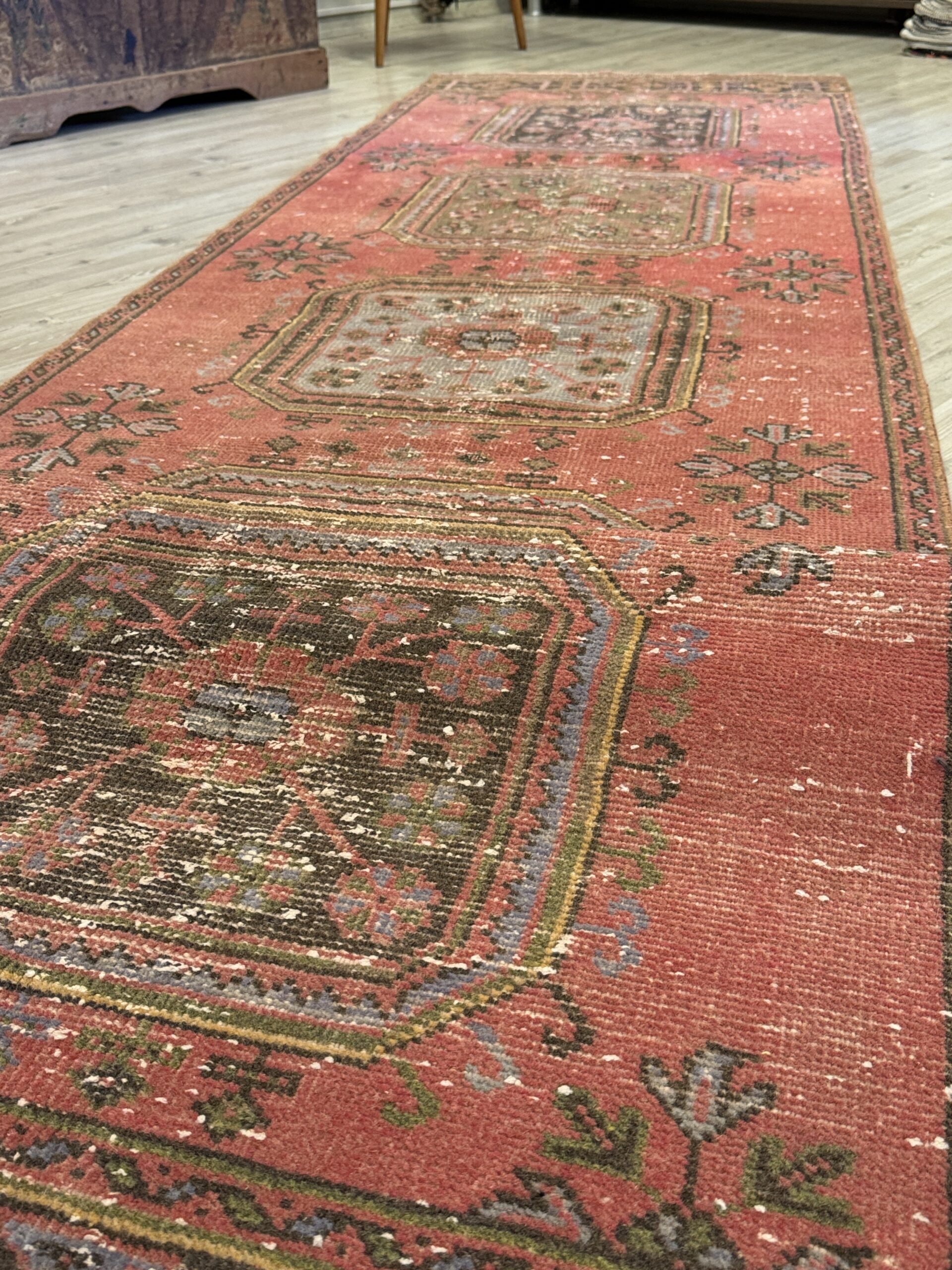 El Yapımı Anadolu Halısı 95x370 cm 10461 - Görsel 3