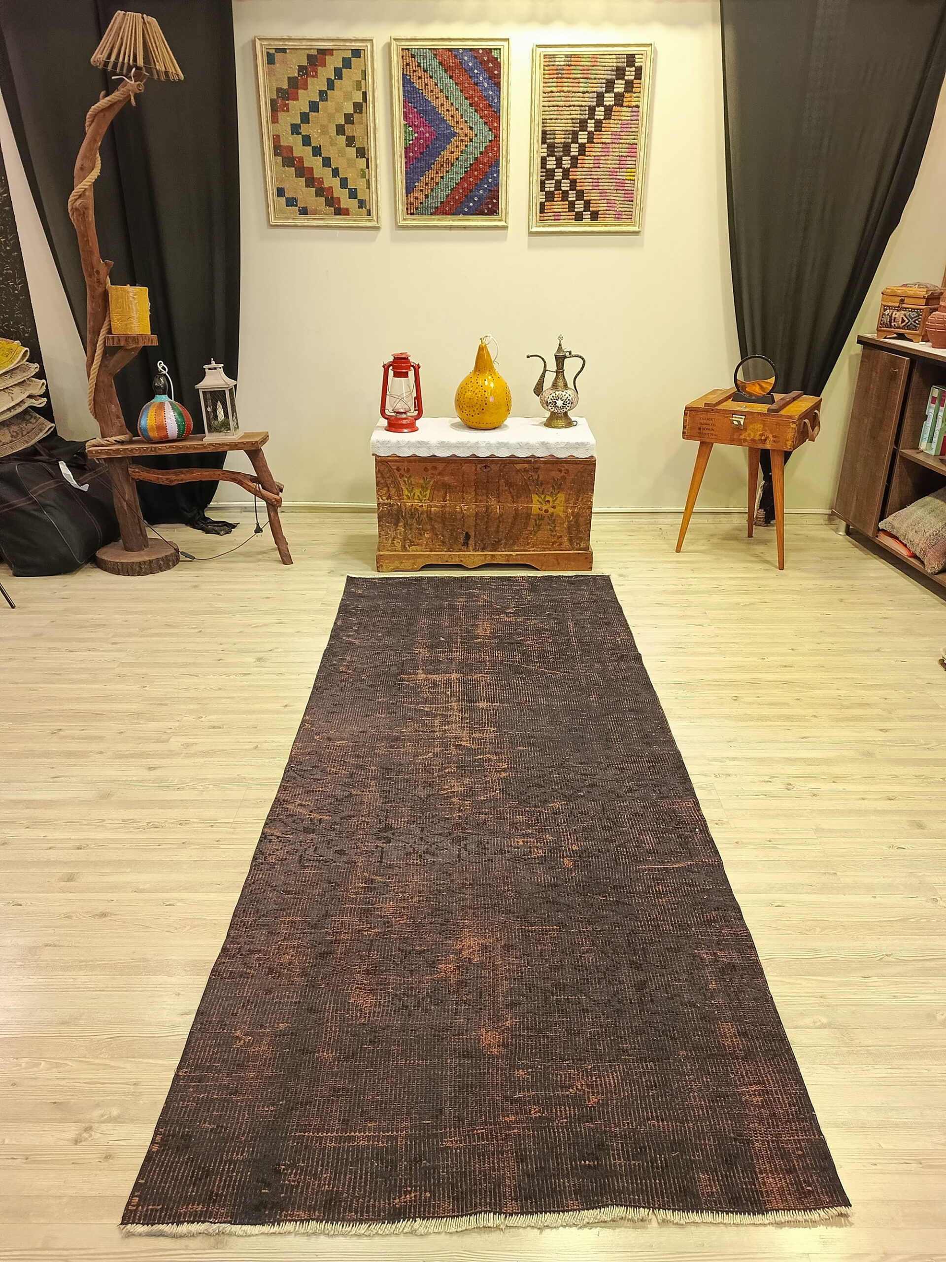 Eskitme Yün Halısı   107x260 cm 10465