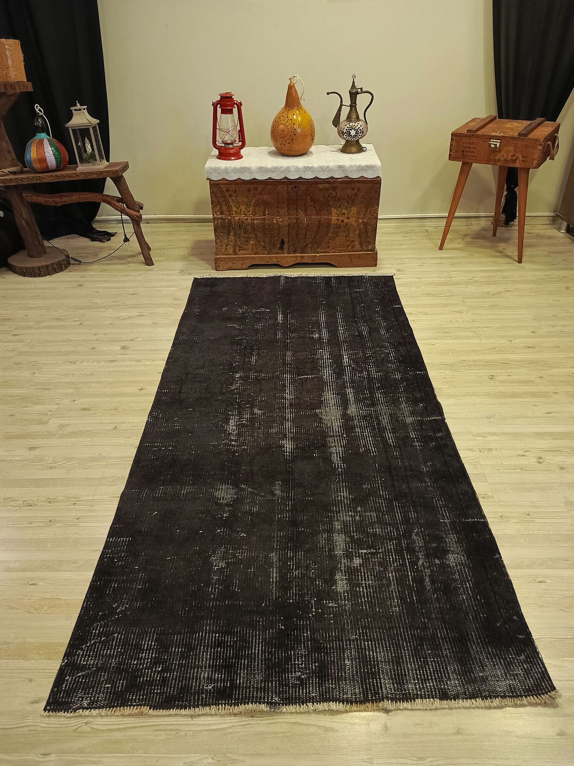 Yün Dokuma Vintage Halı   106x220 cm 10466