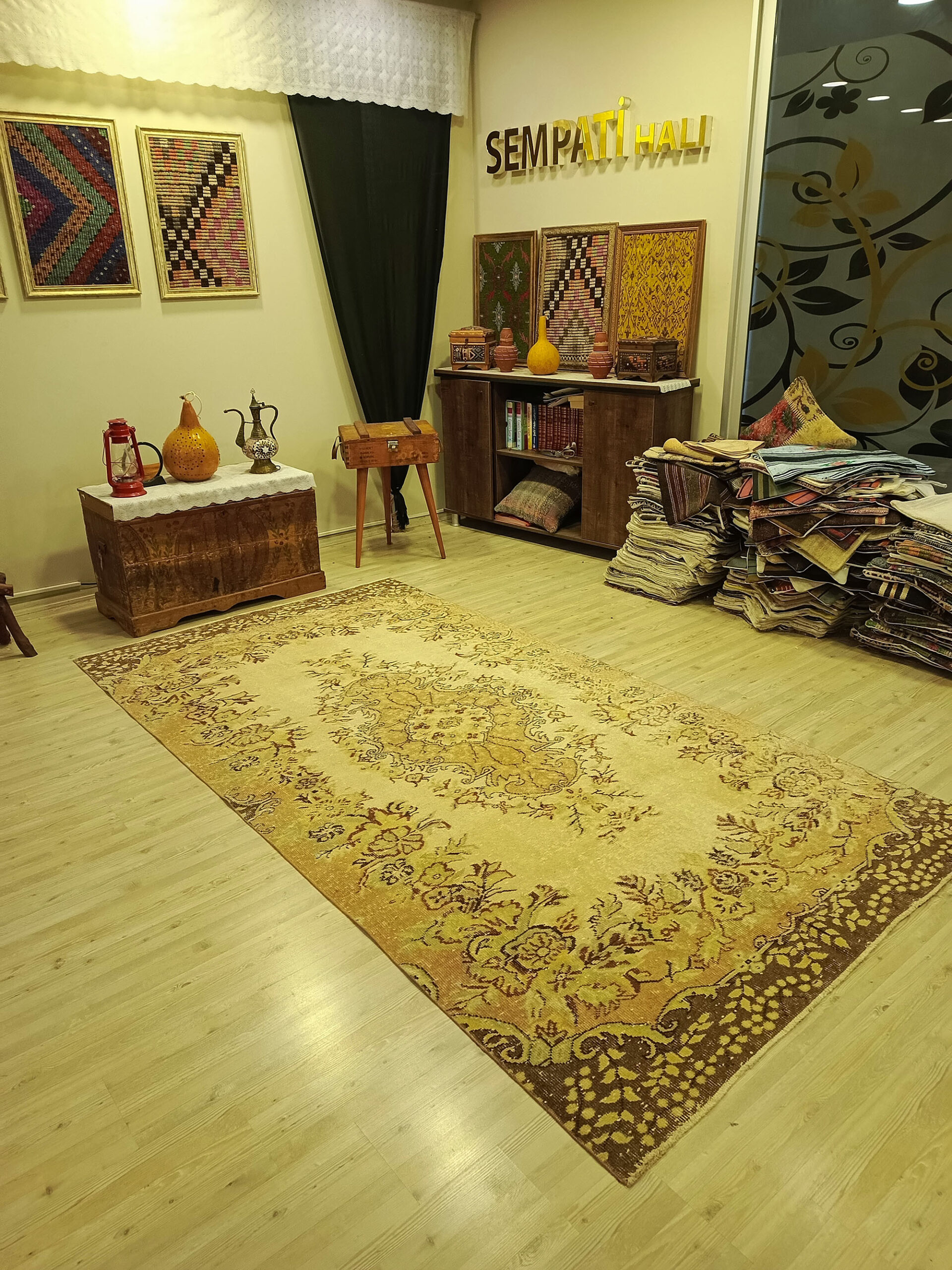 Doğal Dokuma Vintage Halı   146x280 cm 10471