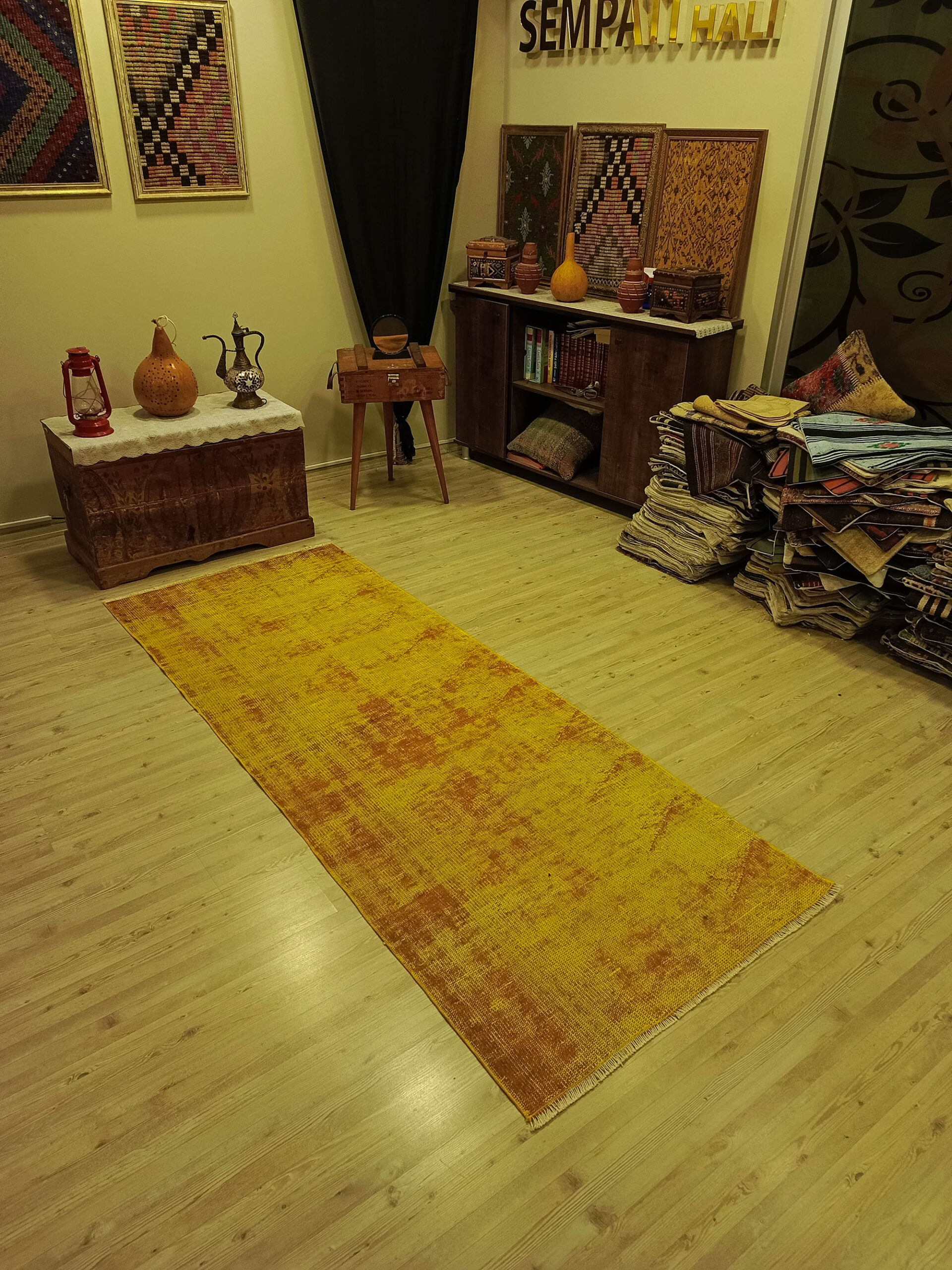 El Dokuma Özel Tasarım Halı   94x247 cm 10478