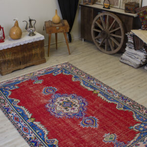 Eskitme El Dokuma Yün Halı   163x252 cm 10484