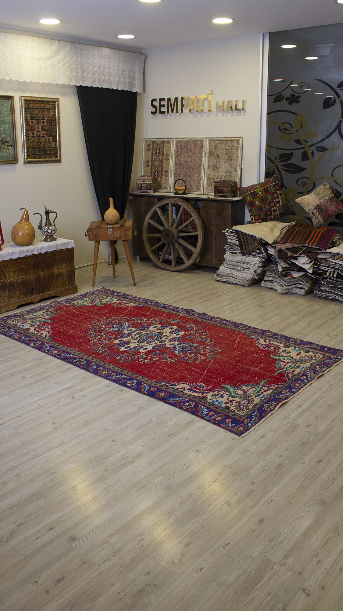 Geleneksel Vintage El Yapımı Halısı 140x270 cm 10500 - Görsel 3