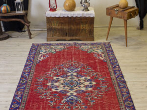 Geleneksel Vintage El Yapımı Halısı   140x270 cm 10500