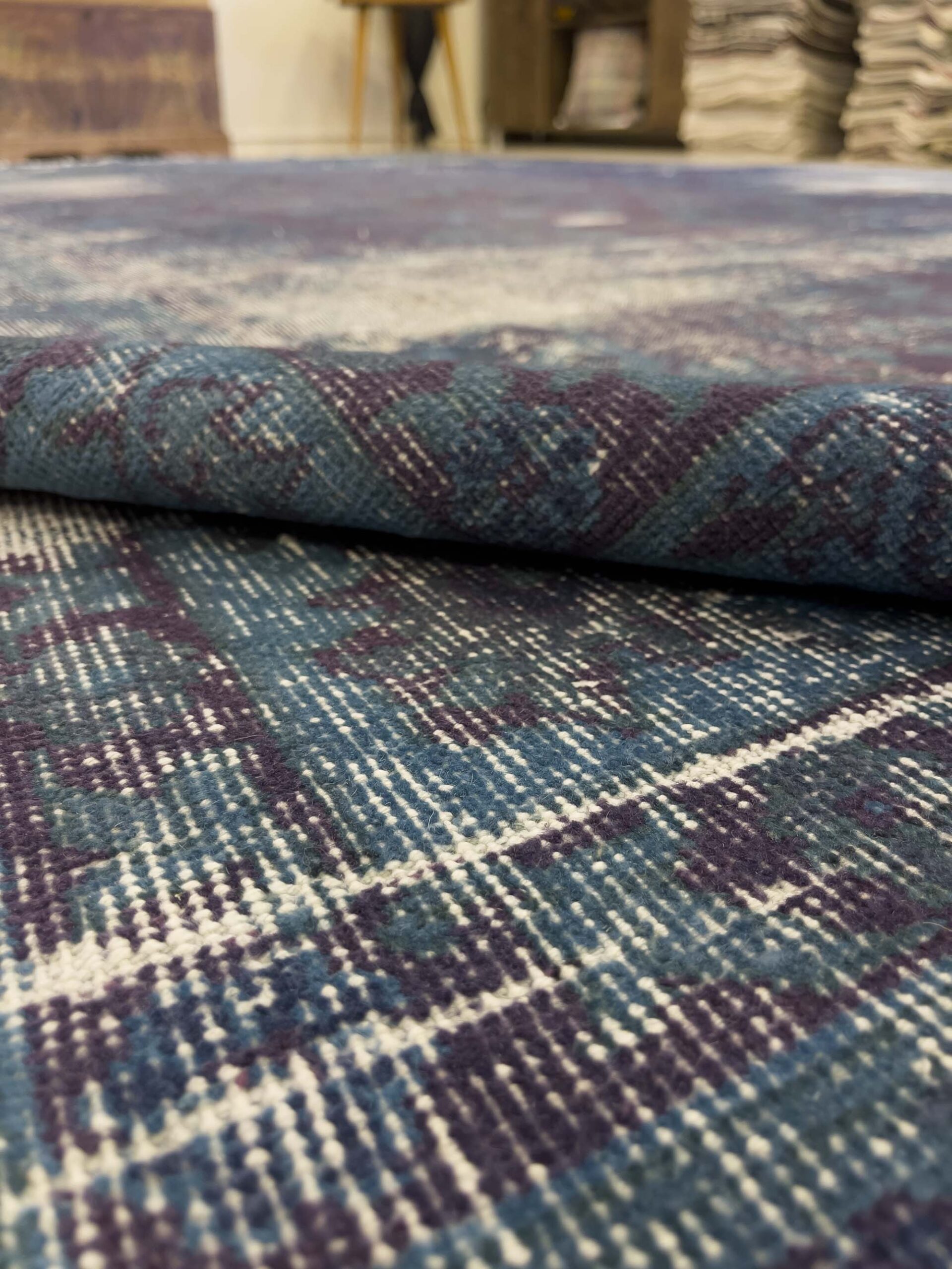 Yün Eskitme El Yapımı Halısı 248x395 cm 8471 - Görsel 11