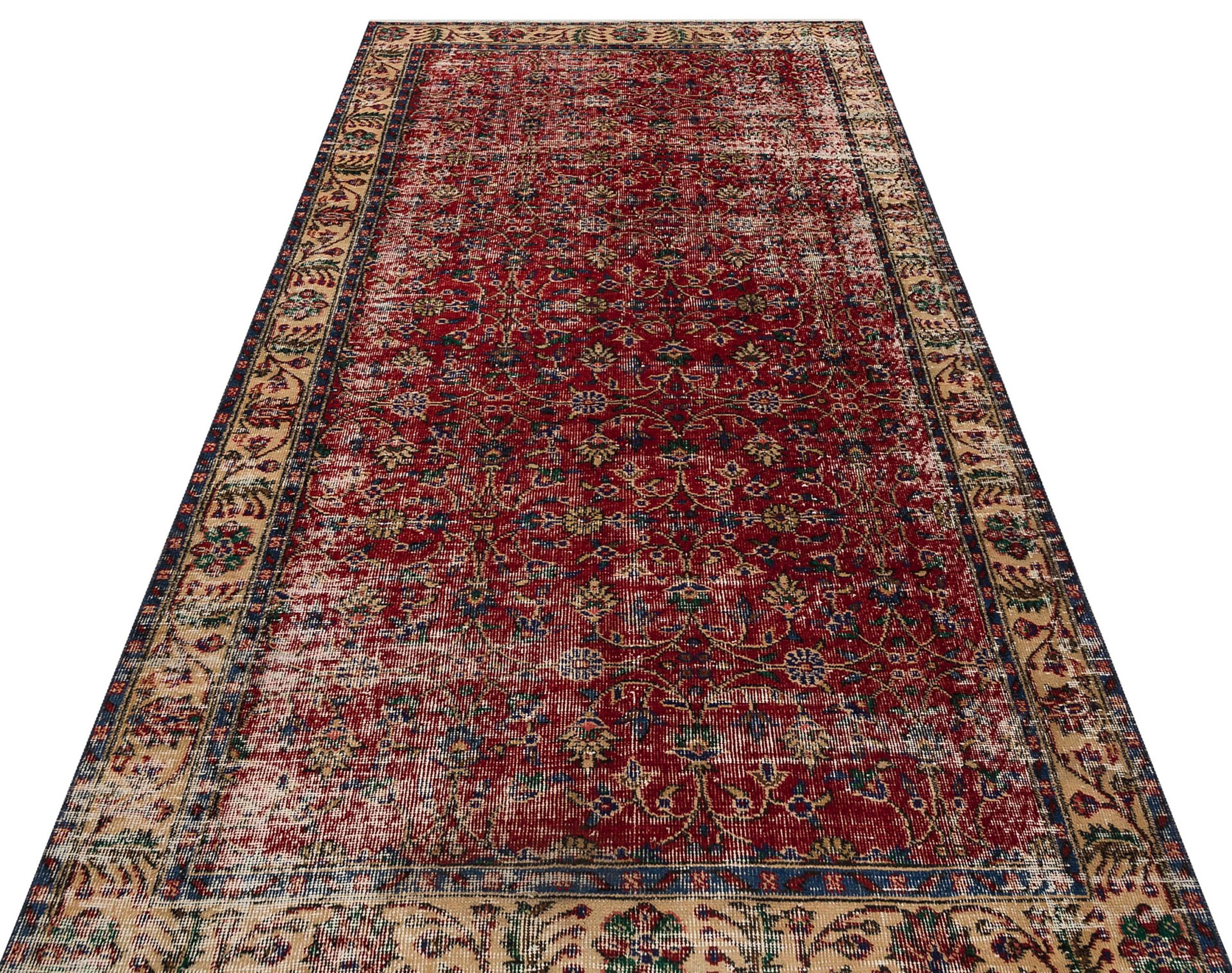 Geleneksel Vintage El Yapımı Halısı 142x272 cm 9096 - Görsel 5