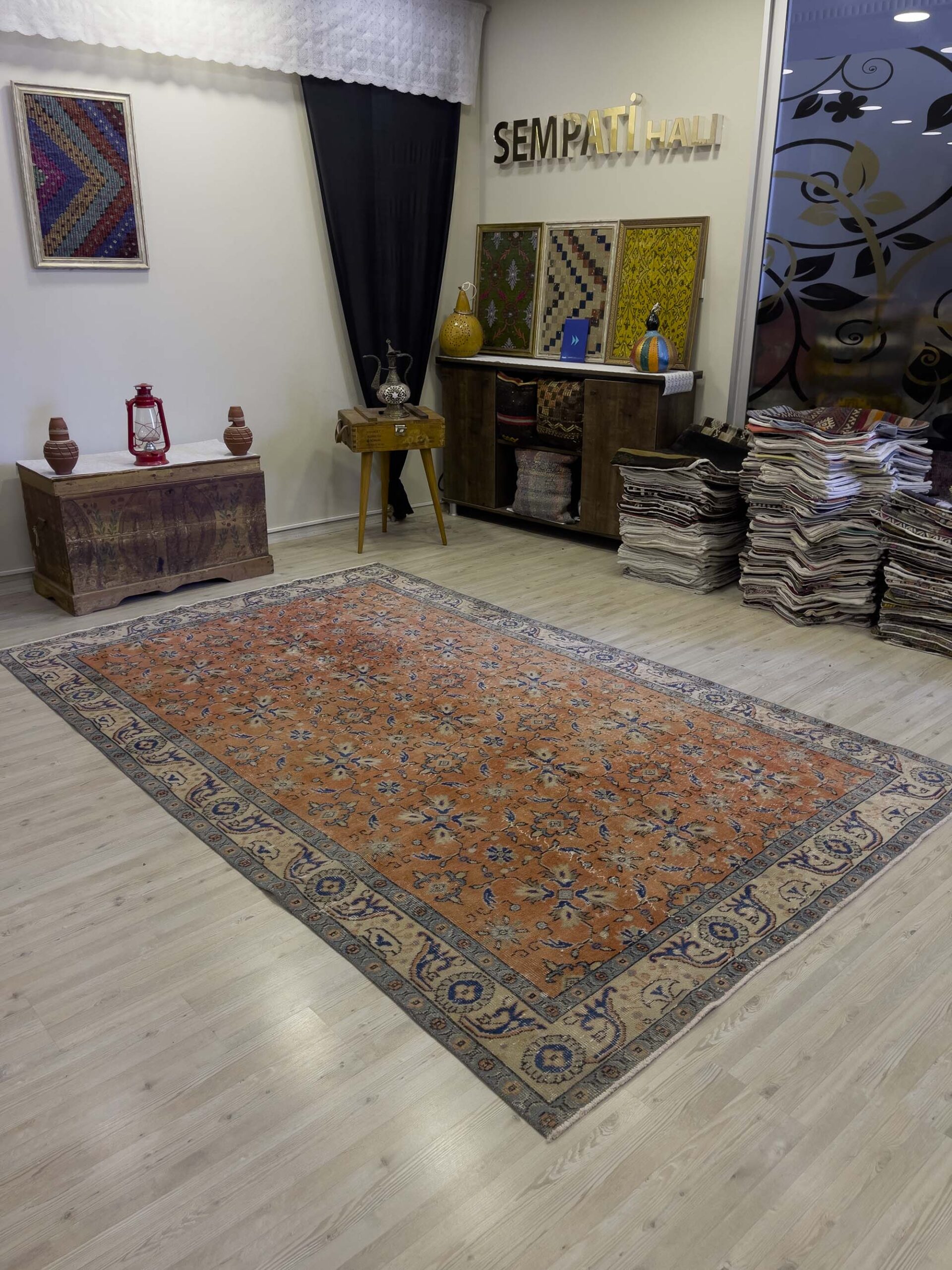 Doğal Dokuma Vintage Halı   173x280 cm 9236