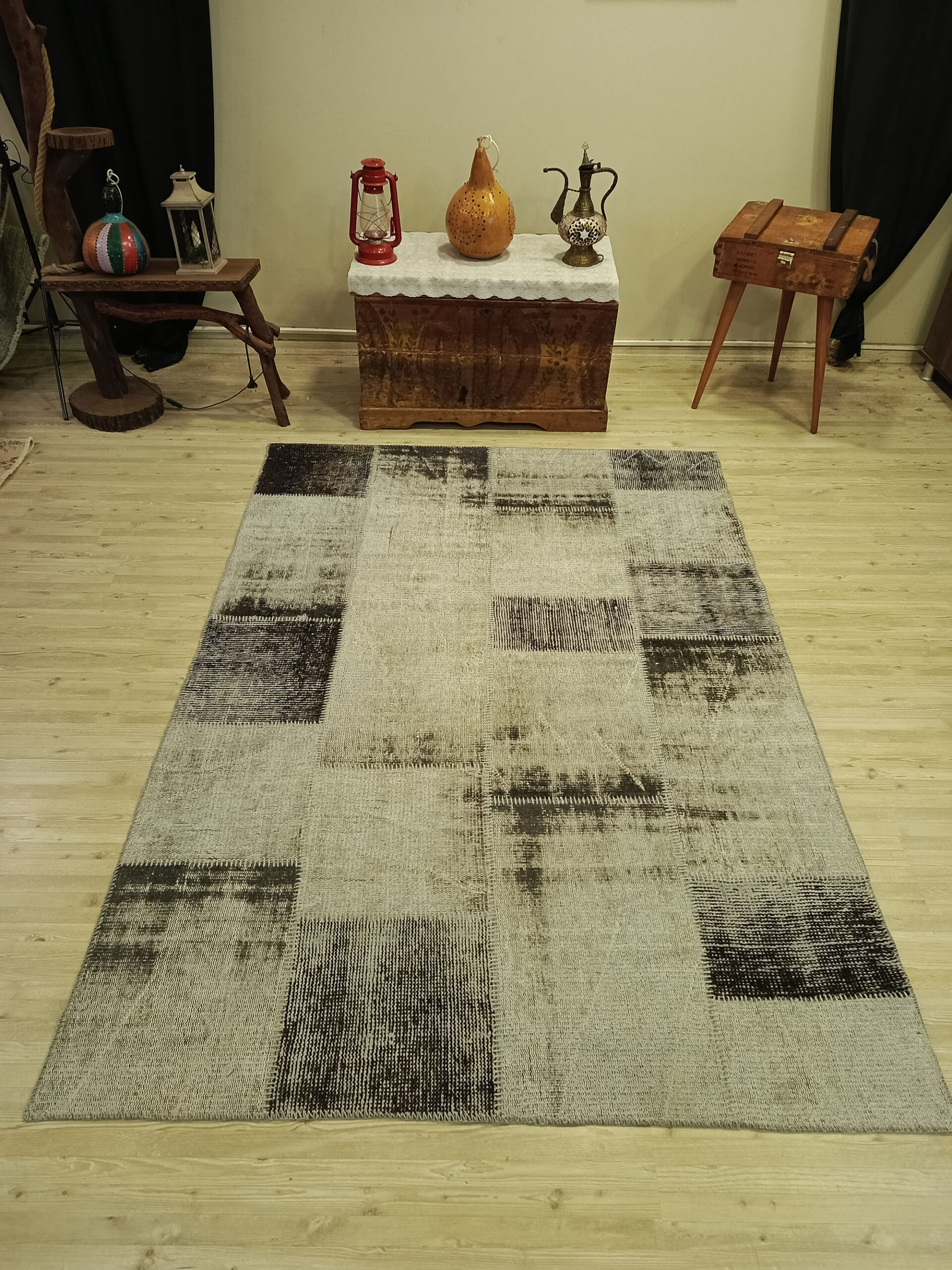 Rustik Renkli Patchwork Halı 160 x 230 cm 6514