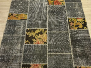 Modern Eskitme Patchwork Halı 160 x 230 cm 6519