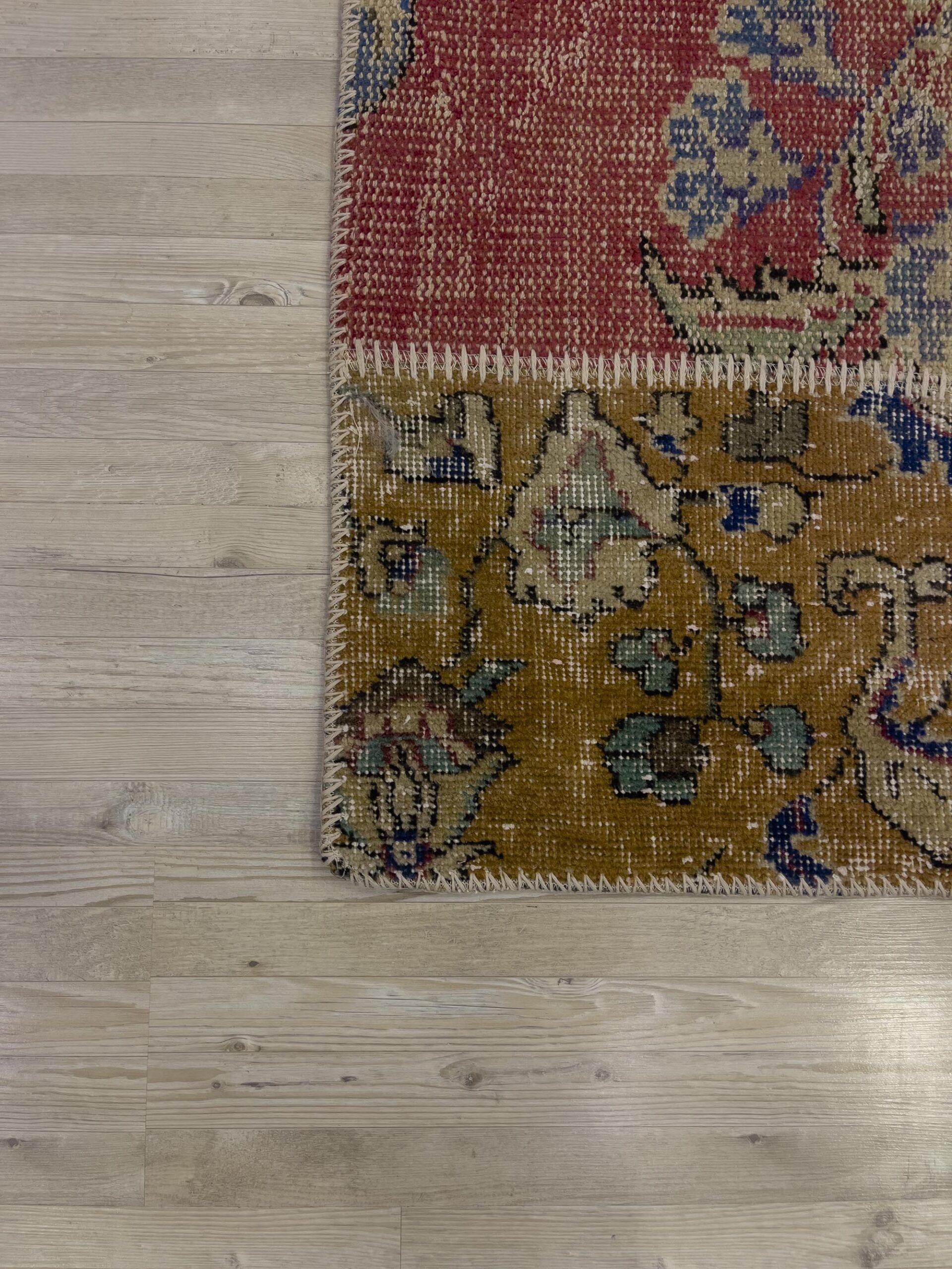 Eski Tarz El Dokuma Patchwork Halı 162x232 cm 4007 - Görsel 5