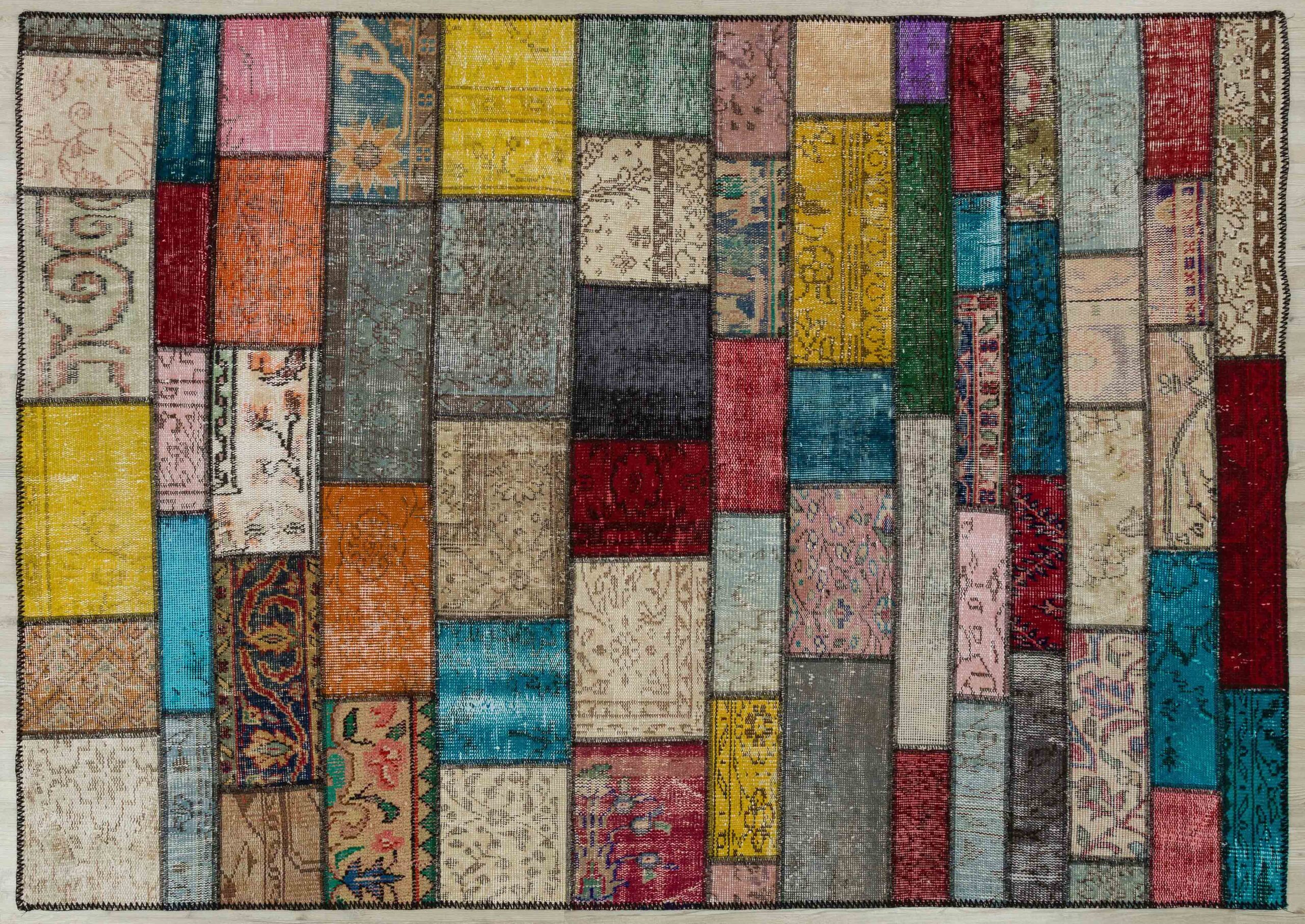Yün Dokuma Patchwork Halı 160x230 cm 5078 - Görsel 2