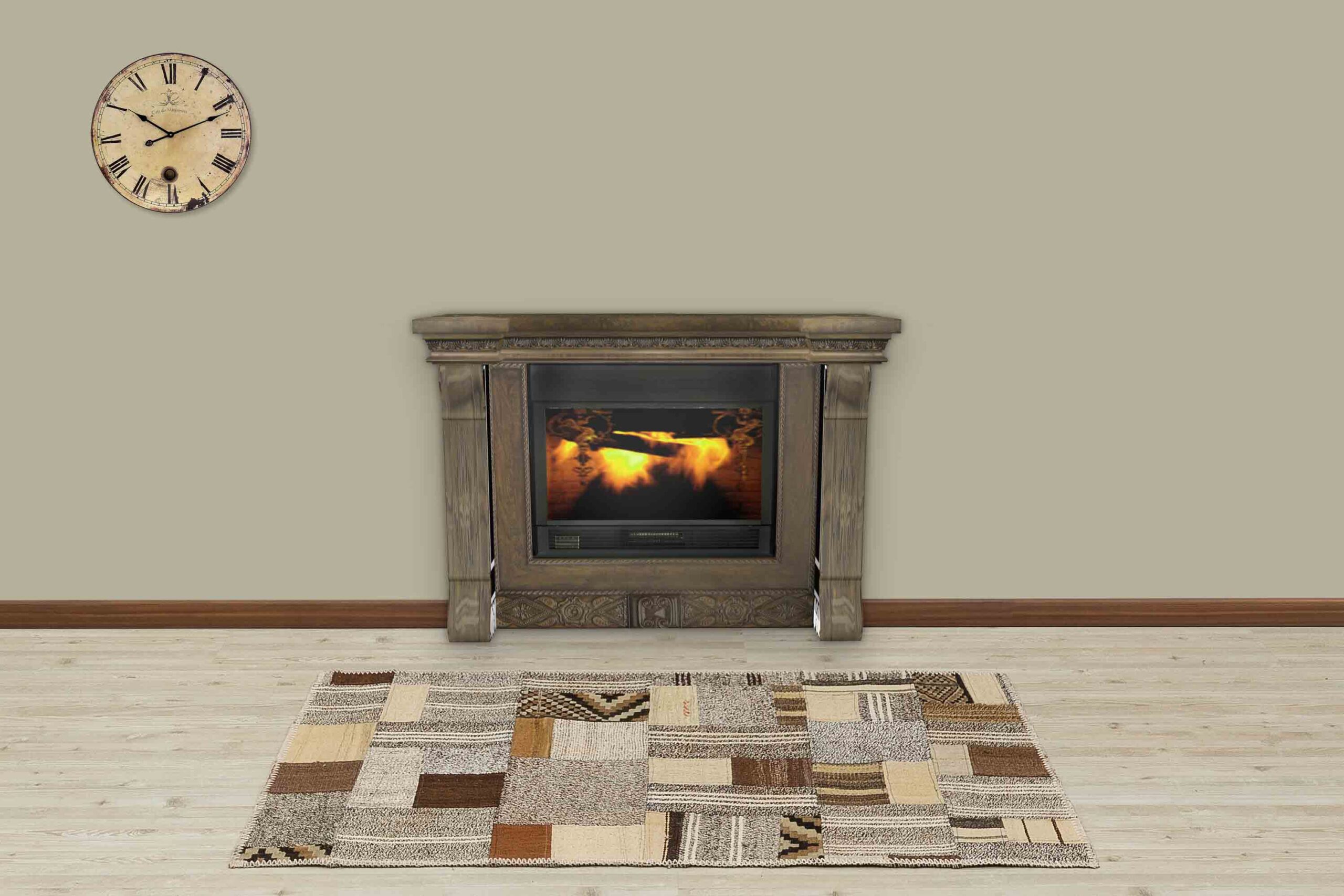 Eskitme Yün Patchwork Halısı 120x180 cm 5230 - Görsel 2