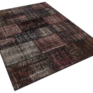 Eskitme El Dokuma Yün Patchwork Halı   160x230 cm  5760