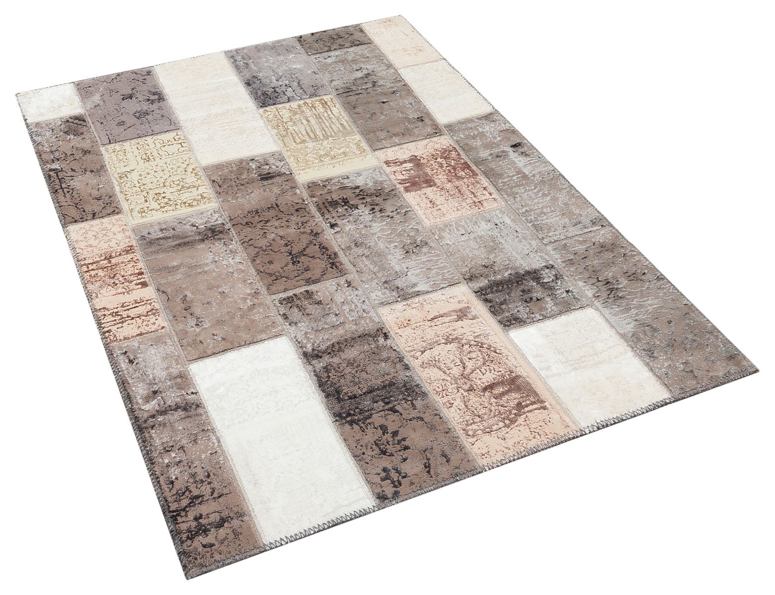 Yün Eskitme Patchwork Halı   160x230 cm  5788