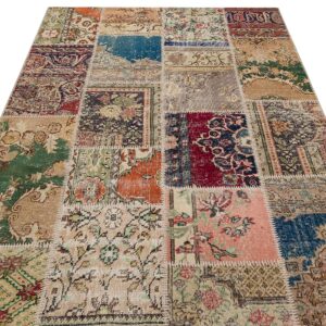 Geleneksel  El Yapımı Patchwork Halısı   160x230 cm  6211