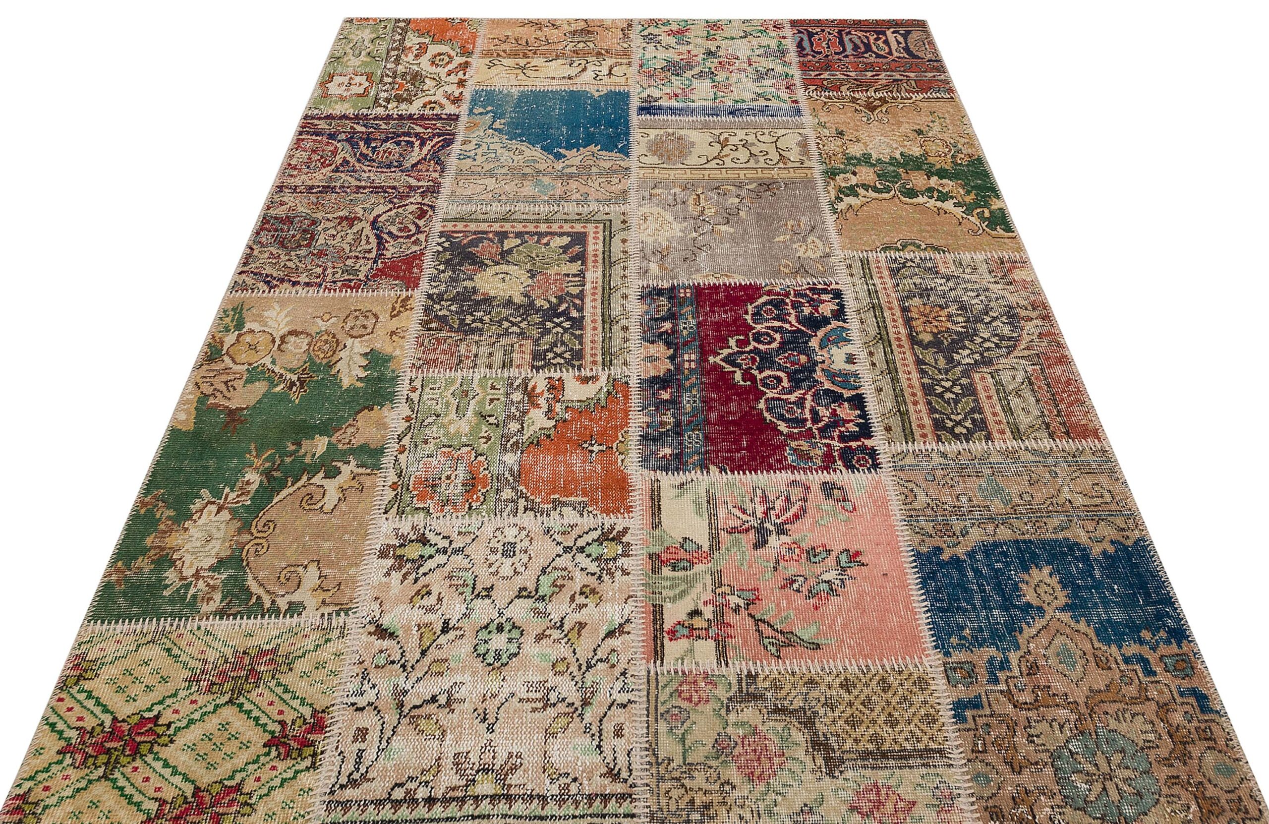 Geleneksel  El Yapımı Patchwork Halısı   160x230 cm  6211