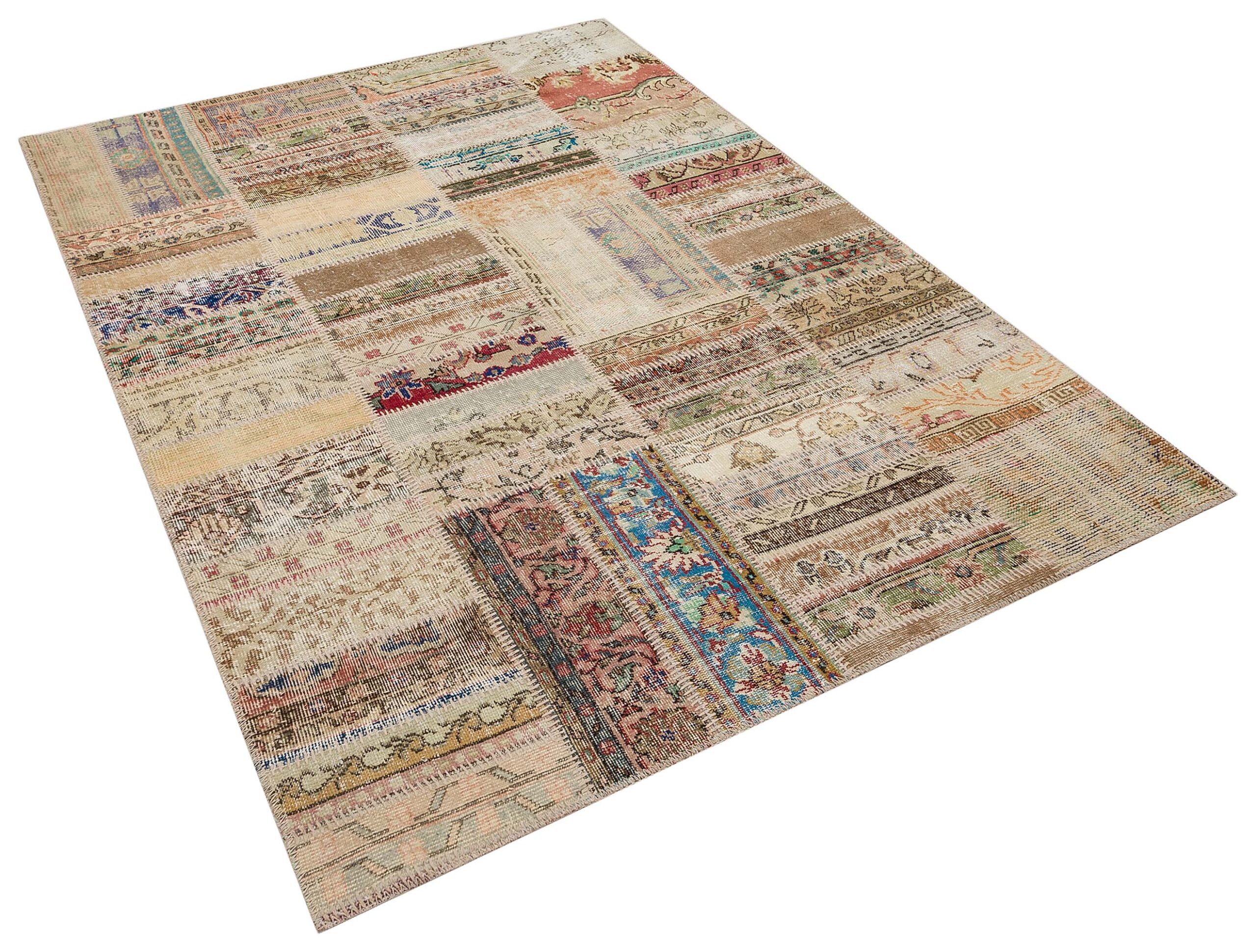 Eski Tarz El Dokuma Patchwork Halı   160x230 cm  6369