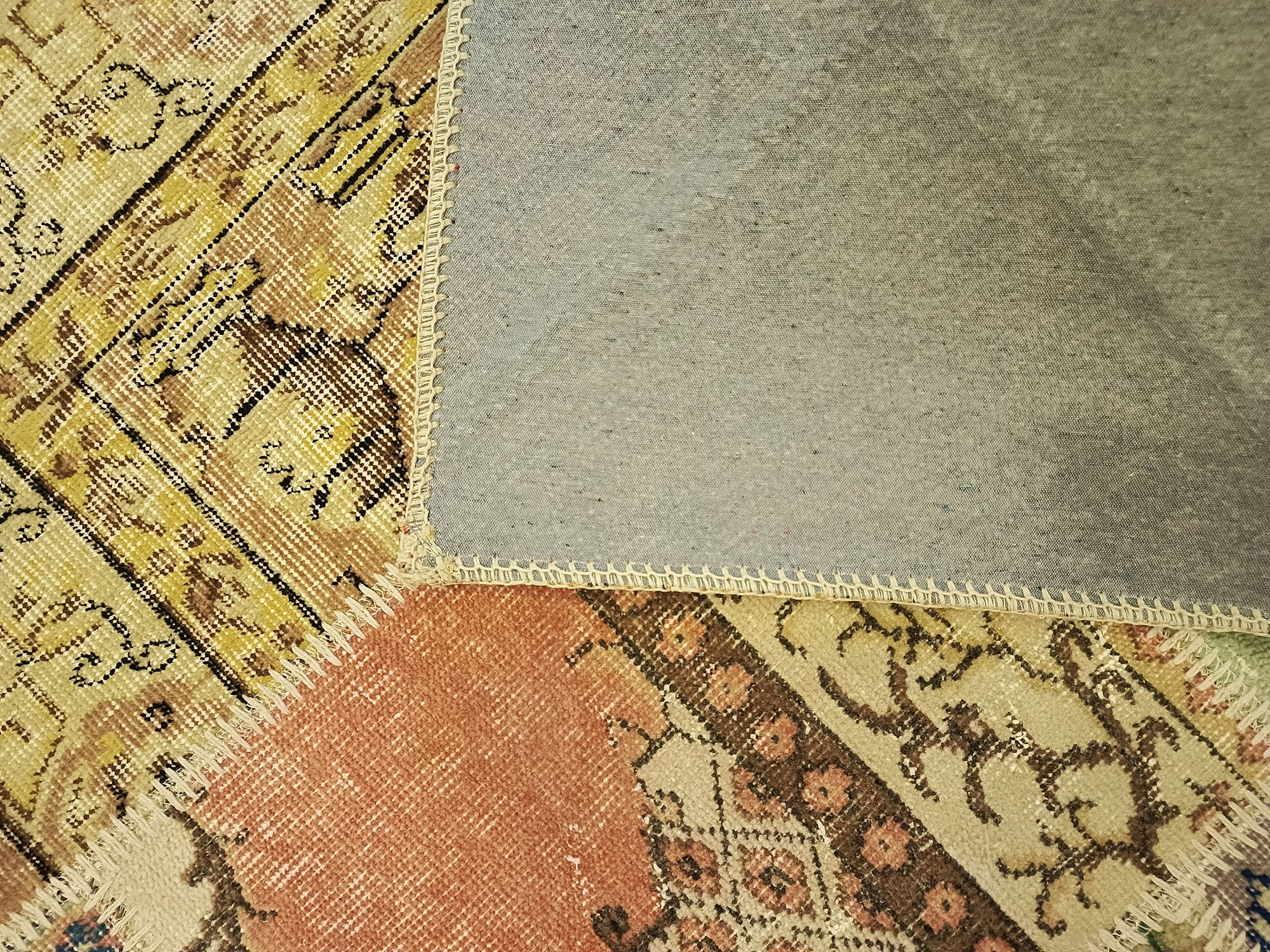 El Dokuma Klasik Patchwork Halı 160x230 cm 6383 - Görsel 3